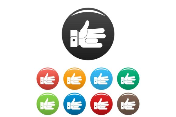 Download Hand Abstract Icons Set Color Vector - Abstract icons Collection