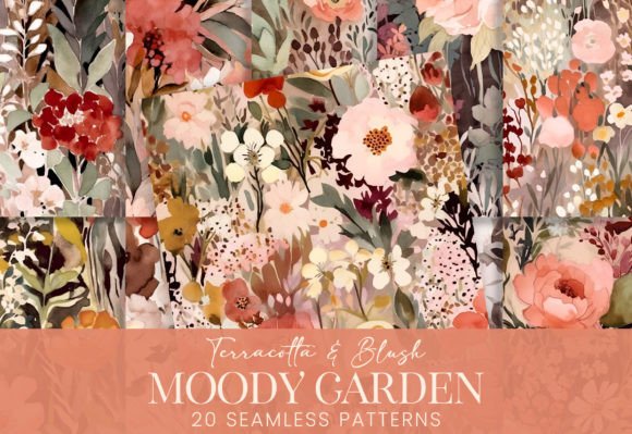 Download Terracotta Blush Beige Watercolor Floral - Premium Resources