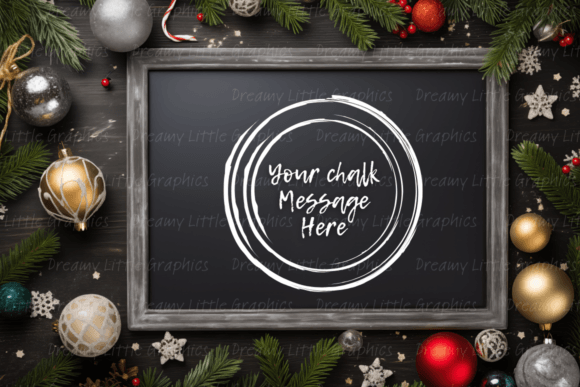 Download Winter Christmas Chalkboard Mockup - Premium Bundle